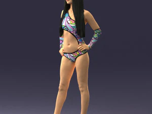 beautiful girl in swimsuit 0310 3d print ready 3D Print Model