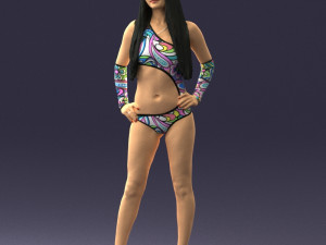 beautiful girl in swimsuit 0310 3d print ready 3Dプリントモデル