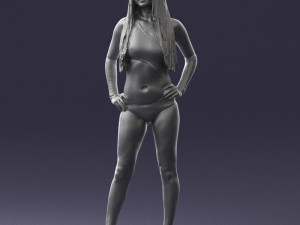beautiful girl in swimsuit 0310 3d print ready 3Dプリントモデル