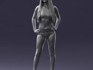beautiful girl in swimsuit 0310 3d print ready 3Dプリントモデル