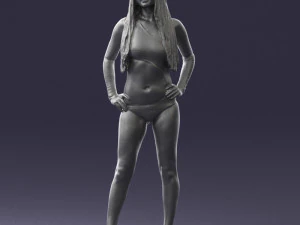 beautiful girl in swimsuit 0310 3d print ready 3D Print Model