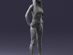 beautiful girl in swimsuit 0310 3d print ready 3Dプリントモデル