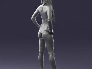 beautiful girl in swimsuit 0310 3d print ready 3Dプリントモデル