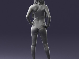 beautiful girl in swimsuit 0310 3d print ready 3Dプリントモデル