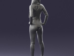 beautiful girl in swimsuit 0310 3d print ready 3Dプリントモデル