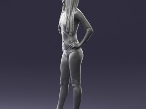 beautiful girl in swimsuit 0310 3d print ready 3Dプリントモデル