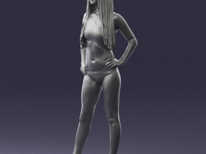 beautiful girl in swimsuit 0310 3d print ready 3Dプリントモデル