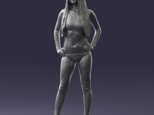 beautiful girl in swimsuit 0310 3d print ready 3Dプリントモデル