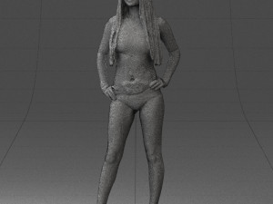 beautiful girl in swimsuit 0310 3d print ready 3Dプリントモデル