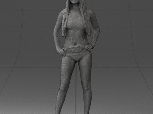 beautiful girl in swimsuit 0310 3d print ready 3Dプリントモデル