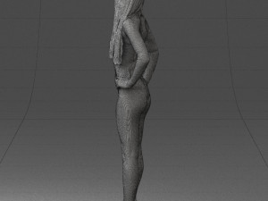 beautiful girl in swimsuit 0310 3d print ready 3Dプリントモデル