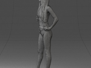 beautiful girl in swimsuit 0310 3d print ready 3Dプリントモデル