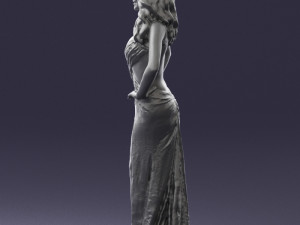 pretty woman in red dress 0312 3d print ready 3D 打印模型