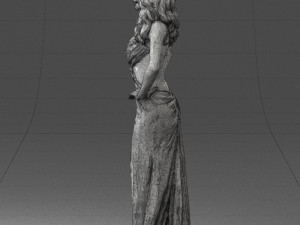 pretty woman in red dress 0312 3d print ready 3D 打印模型