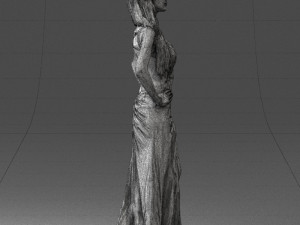blonde in black dress 0313 3d print ready 3D Druckmodell