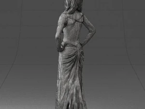 blonde in black dress 0313 3d print ready 3D Print Model