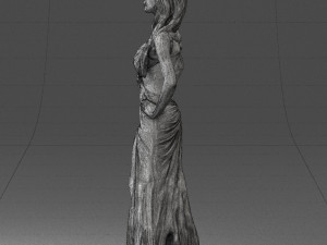 blonde in black dress 0313 3d print ready 3D Druckmodell