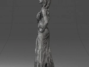 blonde in black dress 0313 3d print ready 3D Print Model