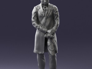 man with book 0314 3D-Modell
