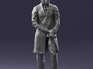 man with book 0314 3D-Modell