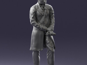 man with book 0314 3D-Modell