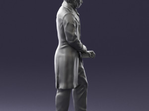 man with book 0314 3D-Modell