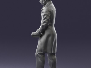 man with book 0314 3D-Modell