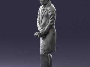 man with book 0314 3D-Modell