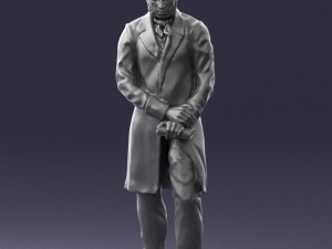 man with book 0314 3D-Modell
