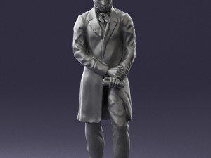 man with book 0314 3D-Modell