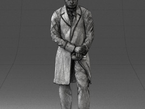 man with book 0314 3D-Modell