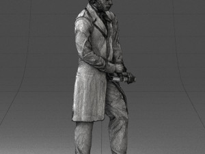 man with book 0314 3D-Modell