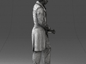 man with book 0314 3D-Modell