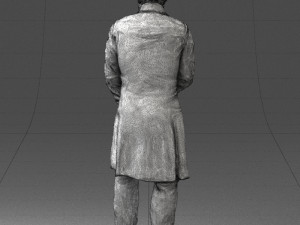 man with book 0314 3D-Modell