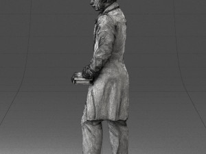 man with book 0314 3D-Modell