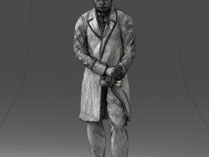 man with book 0314 3D-Modell