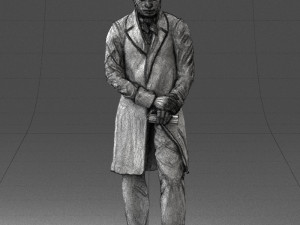 man with book 0314 3D-Modell