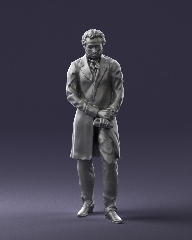 man with book 0314 3D Print Model .c4d .max .obj .3ds .fbx .stl .blend 
