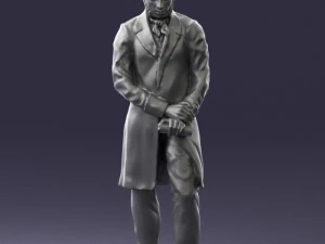 man with book 0314 3D Print Model