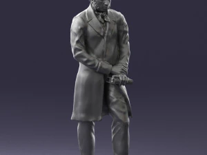 man with book 0314 3D Print Model