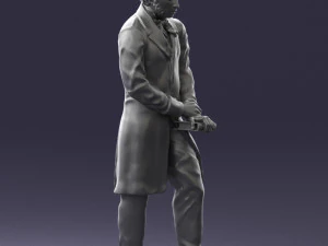 man with book 0314 3D Print Model
