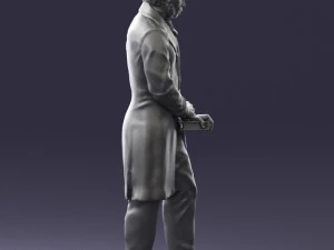 man with book 0314 3D Print Model