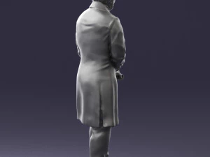man with book 0314 3D Print Model