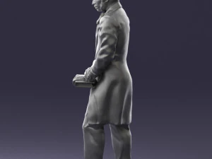 man with book 0314 3D Print Model