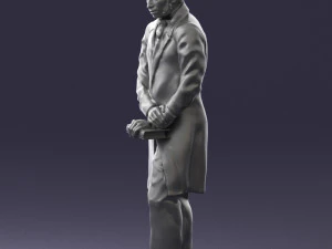 man with book 0314 3D Print Model