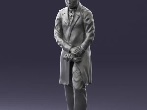 man with book 0314 3D Print Model