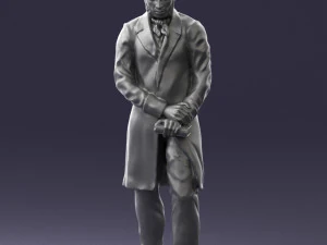man with book 0314 3D Print Model