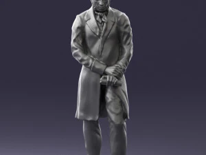 man with book 0314 3D Print Model