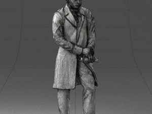 man with book 0314 3D Print Model