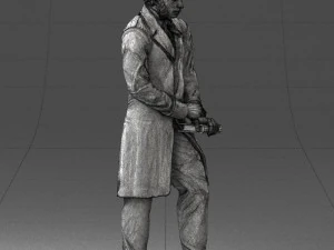man with book 0314 3D Print Model